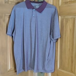 New Van Heusen Flex XXL Classic Purple White Polo